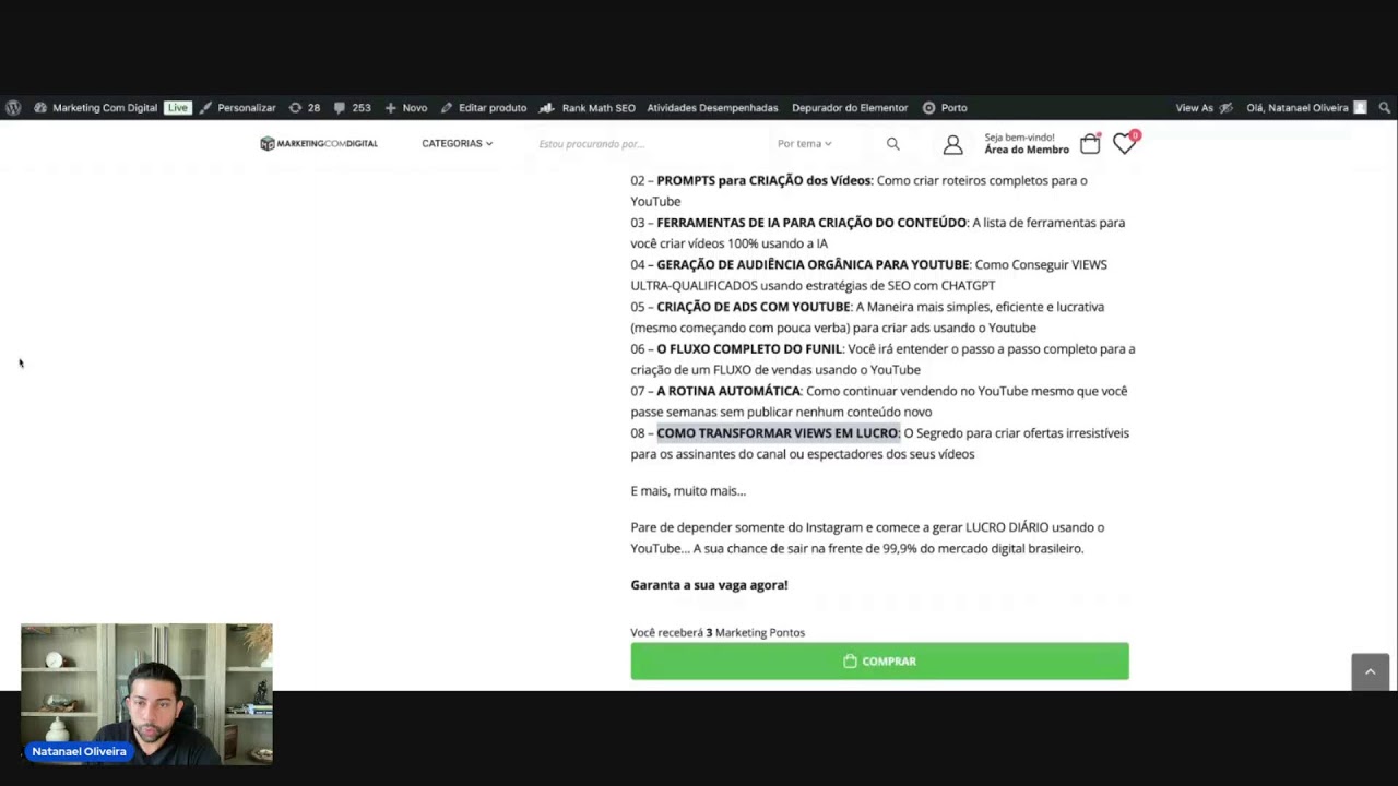 YouTube video player