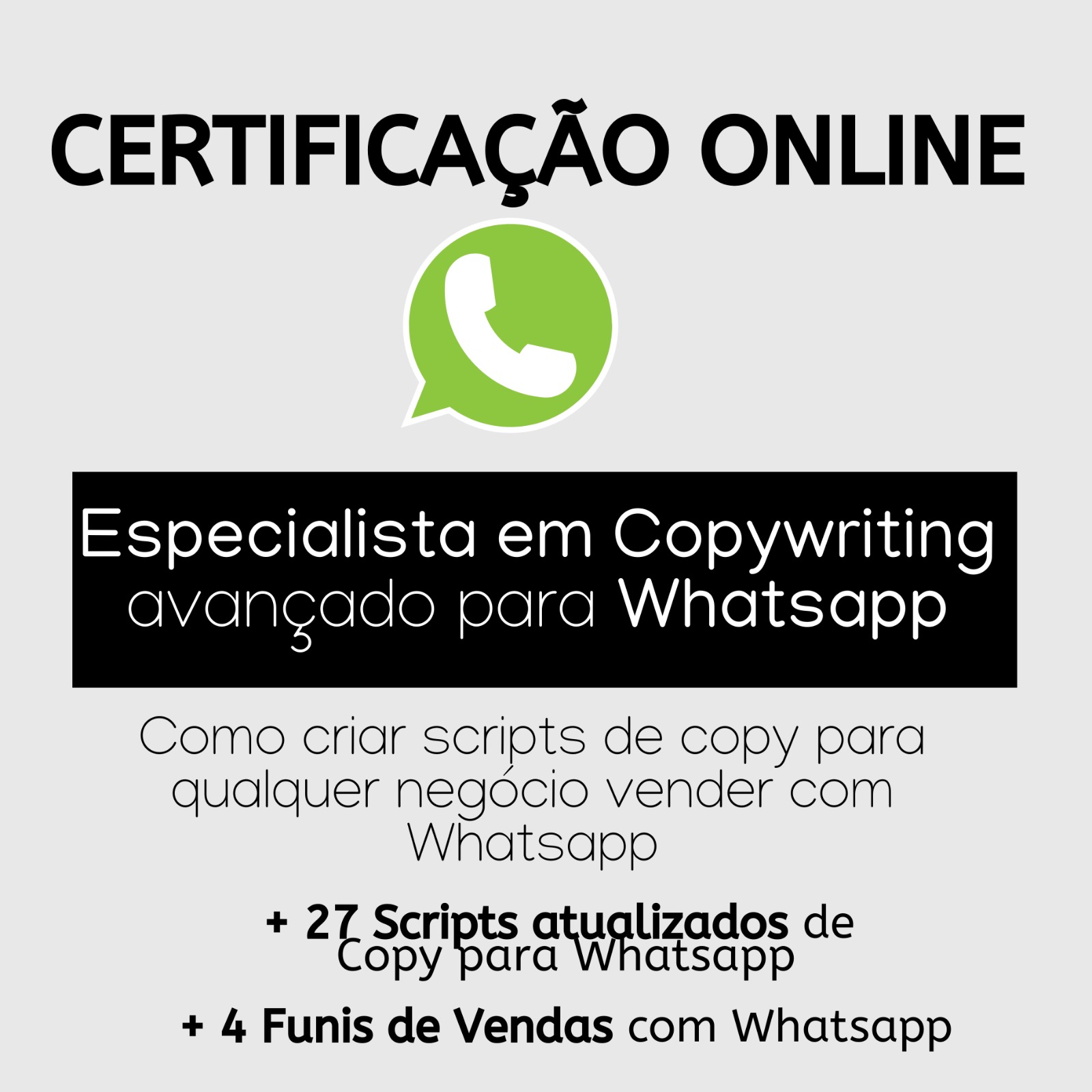 Certificação Especialista em Copywriting Avançado para Whatsapp 30